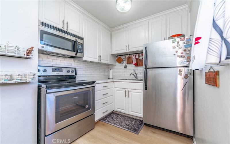 Kitchen With Stainless Steel Appliances!