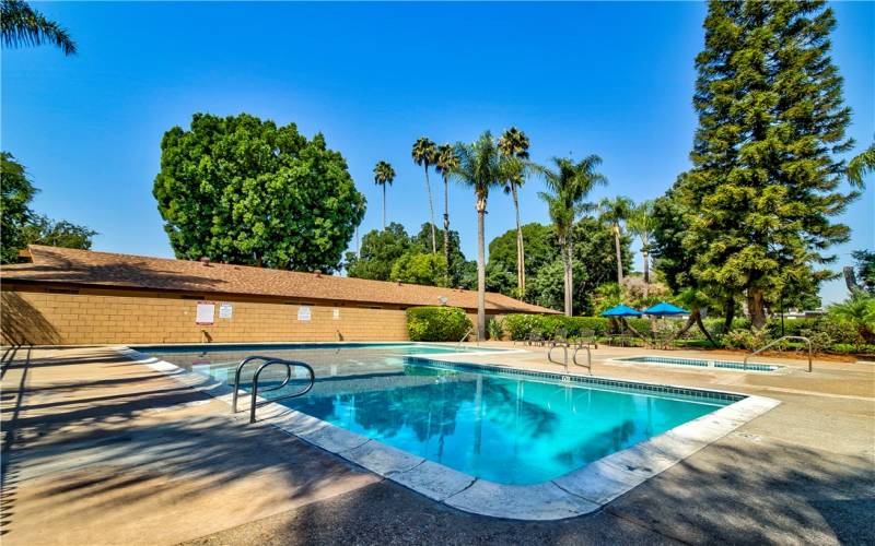 Large pool for parties.