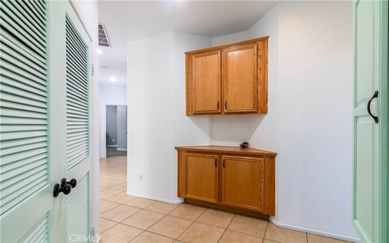 LAUNDRY AREA OFF KITCHEN