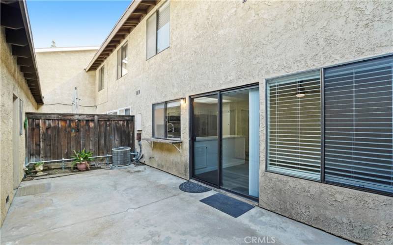 Private Patio Between Garage and Unit