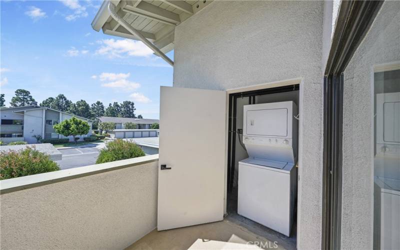 laundry and water heater closet