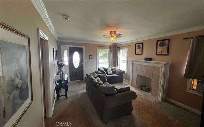 Front door enters into living room