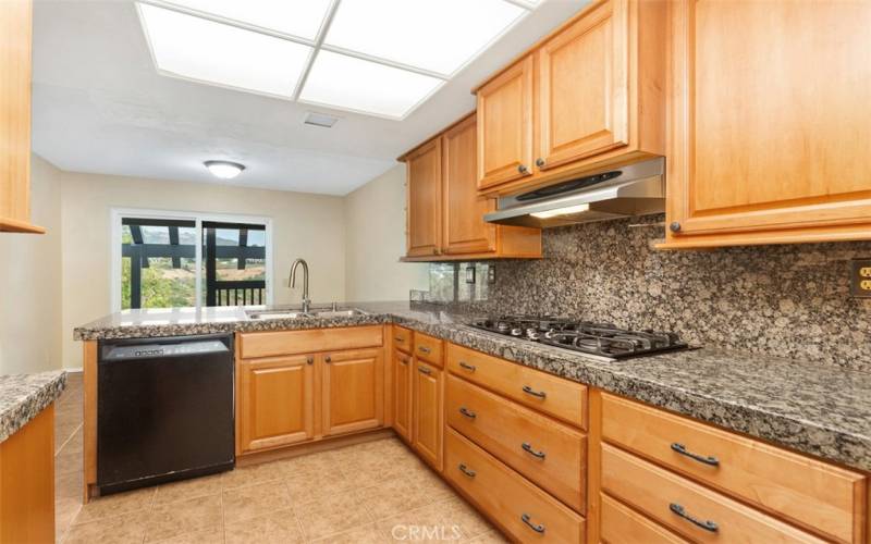 kitchen with canyon views