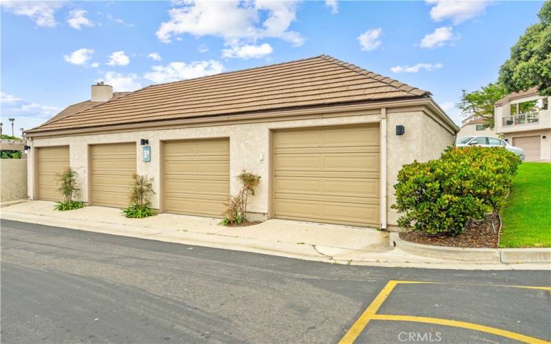 Private Single Car Garage (far right)