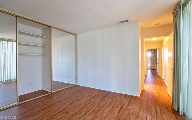 Second bedroom with new flooring!