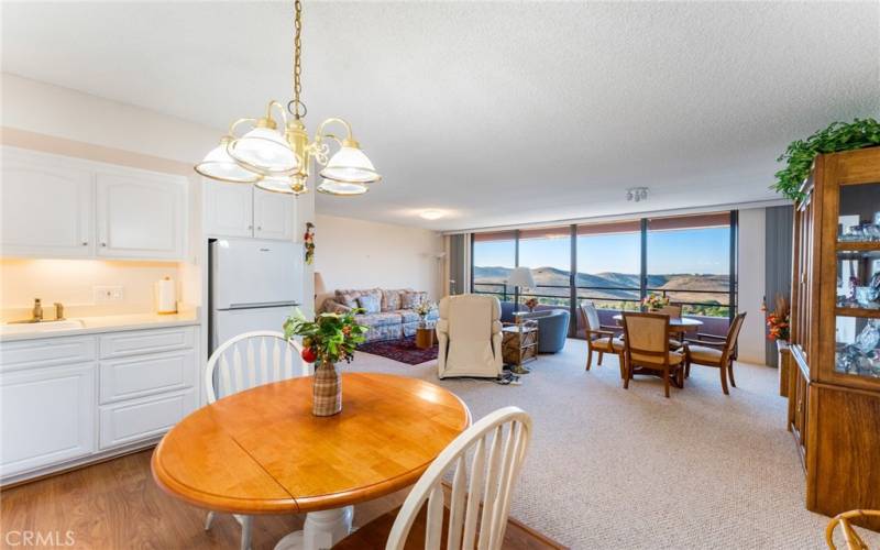 Dining Space and large extended kitchenette