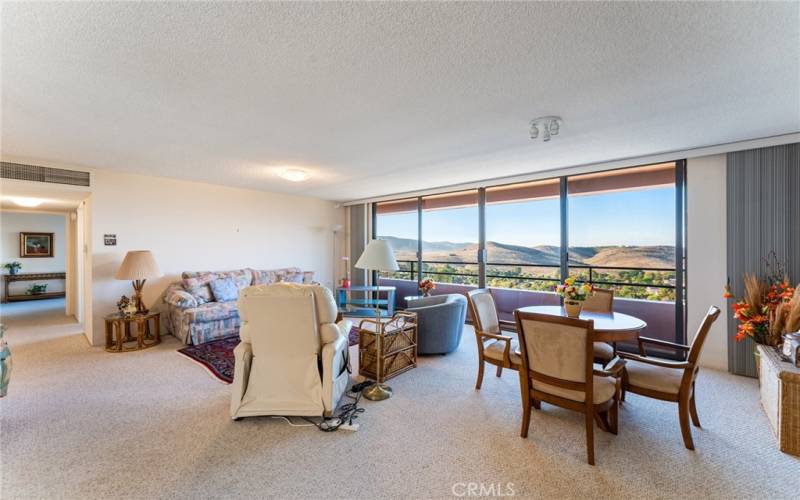 Oversized living room with room for everything!