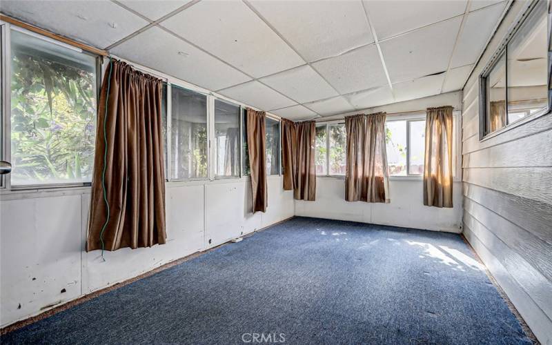 second room in enclosed sun room