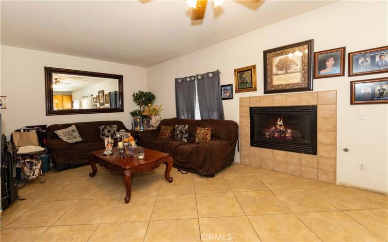 Living Room with Fireplace View