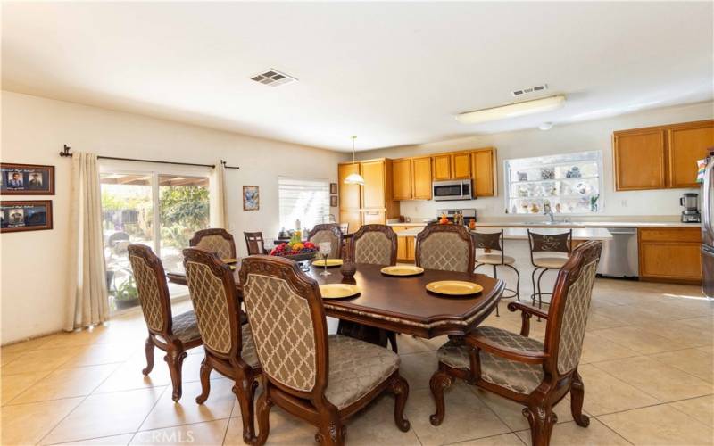 Dining Room and Kitchen View