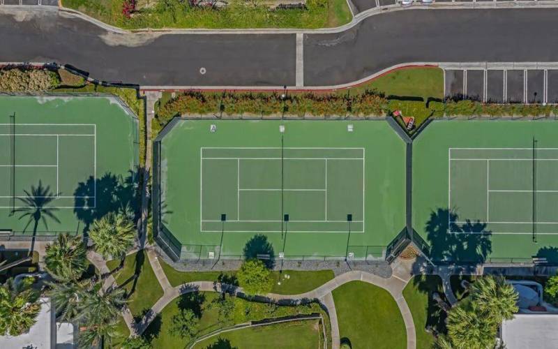 La Palme tennis court drone