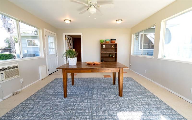 Bonus room overlooks backyard