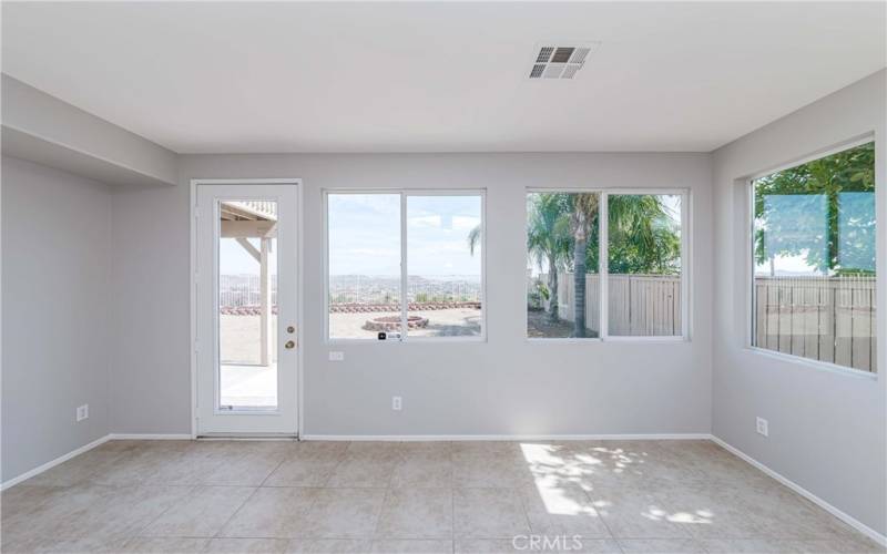 Family room with view