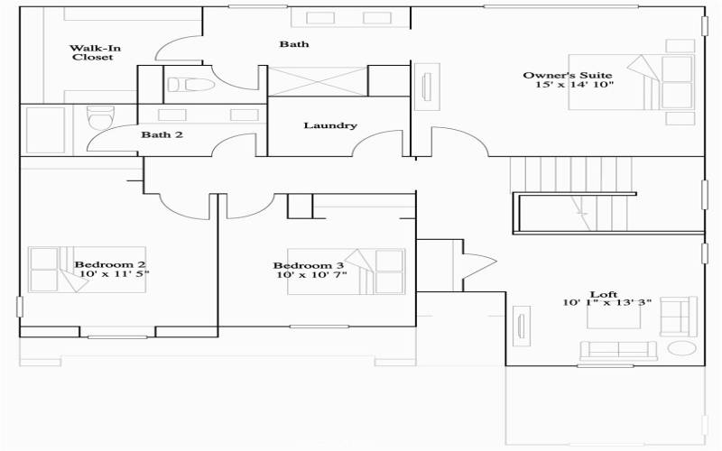 Residence 3 - Level 2 Floorplan