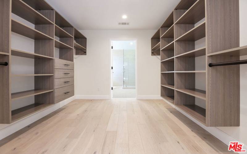 Large walk in closet