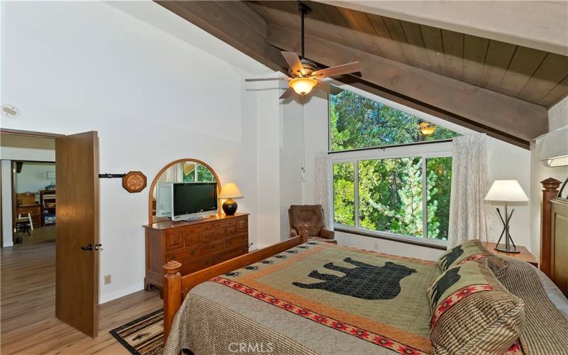 Vaulted ceilings. light and airy.