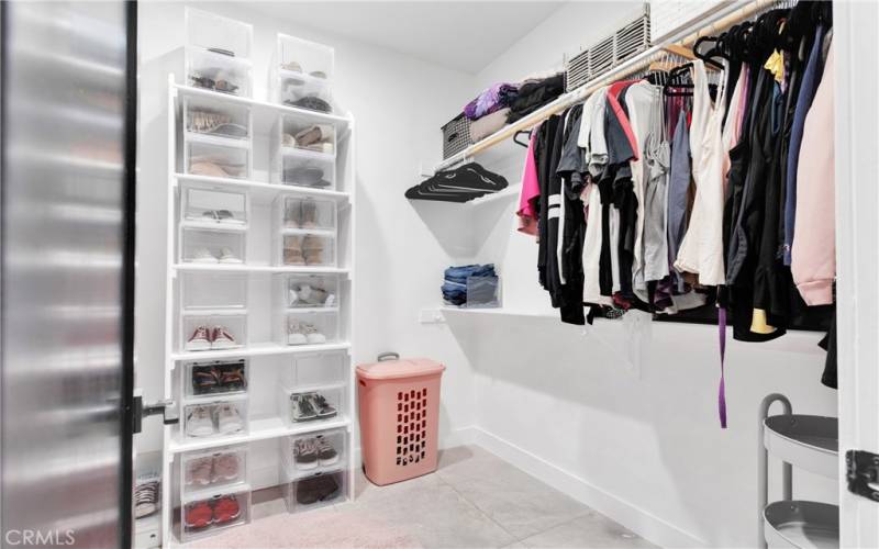 Master walk-in closet