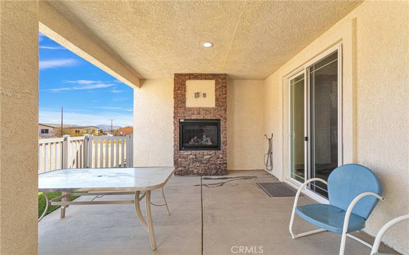 Backyard enclosed patio