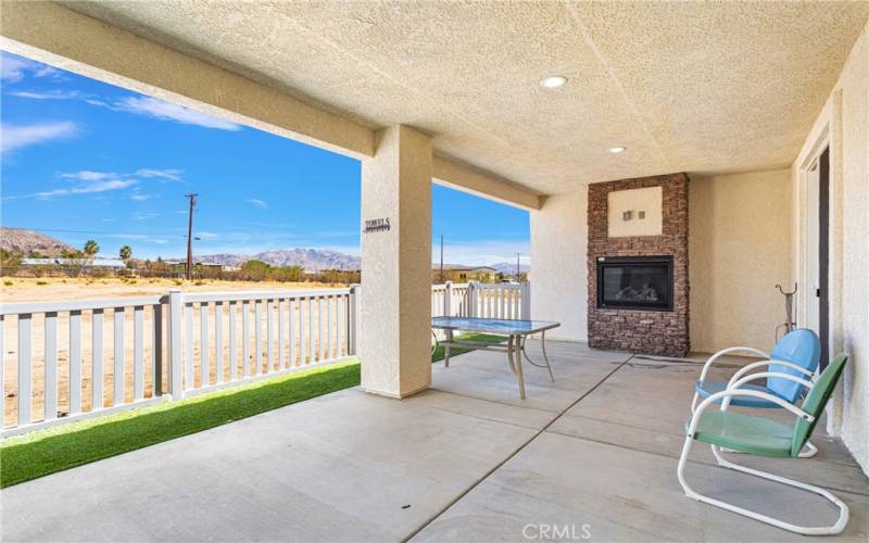 Backyard enclosed patio