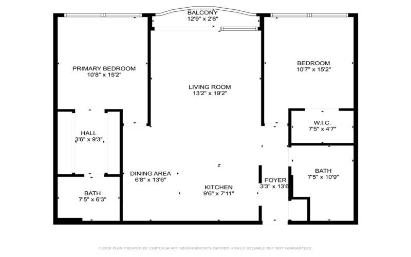 Floor plan with approximate dimensions