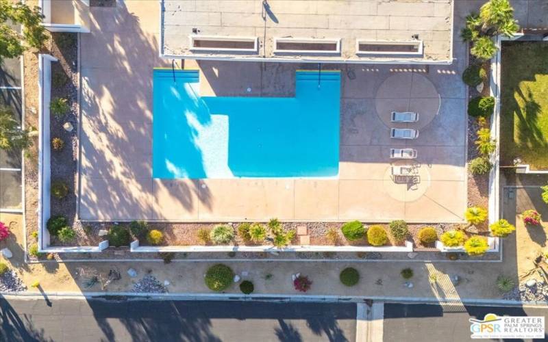 Aerial view of 2nd pool