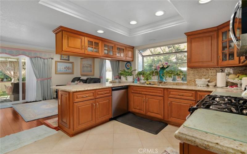 Spacious kitchen with plenty of counter space