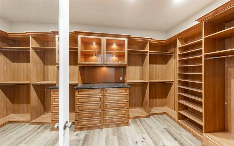 Walk in closet with plenty of storage