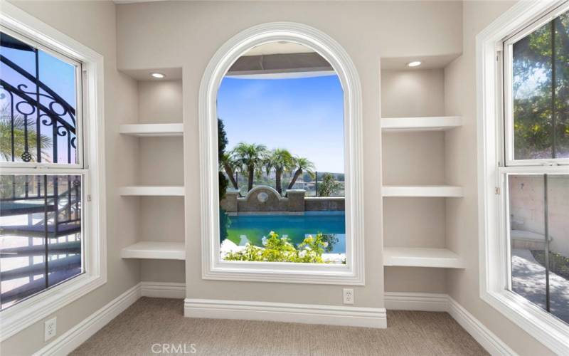 Pool view and Canyon view from Downstairs master