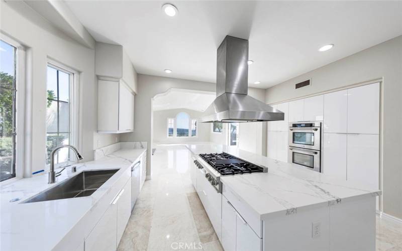 Open Plan Kitchen with all new Appliances, counter tops and Cabinet faces