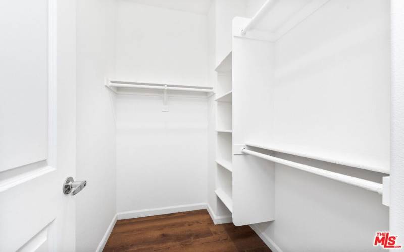 Spacious Walk In Closet