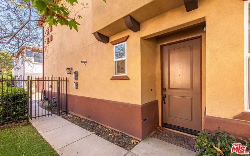 Private Yard and Front Door