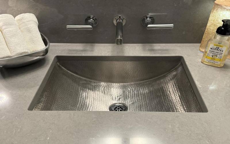 Hammered Stainless steel sink