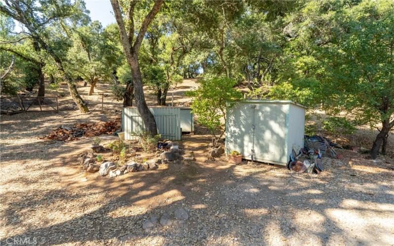 There are multiple storage sheds on the property to make it easy to store yard maintenance tools or other miscellaneous items.