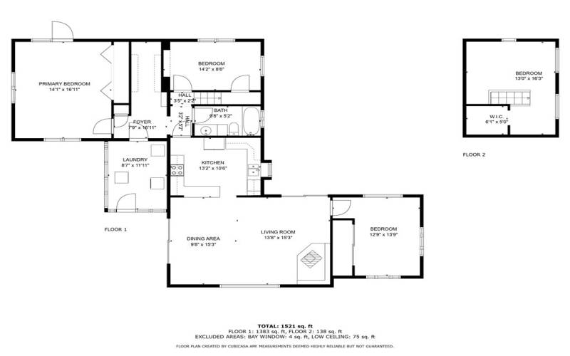 Floorplan of home. Measurements are approximate.