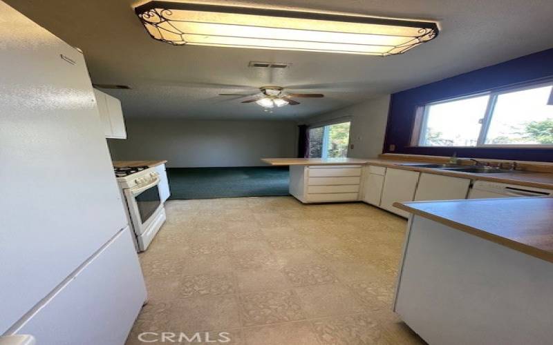 Kitchen entrance from dining room