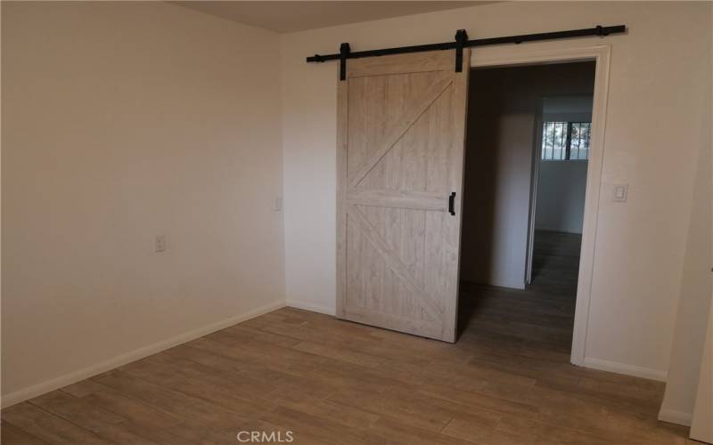 Kitchen #1 barn door to front hallway