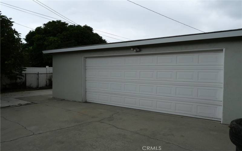 Front of garage