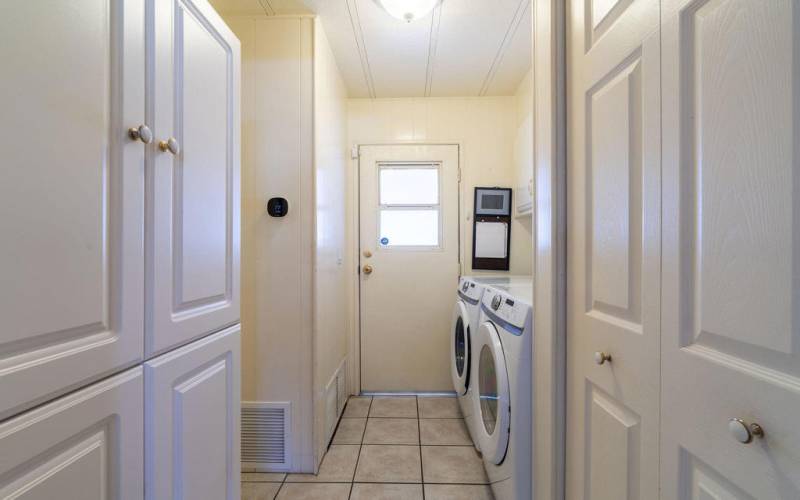 Laundry room to carport