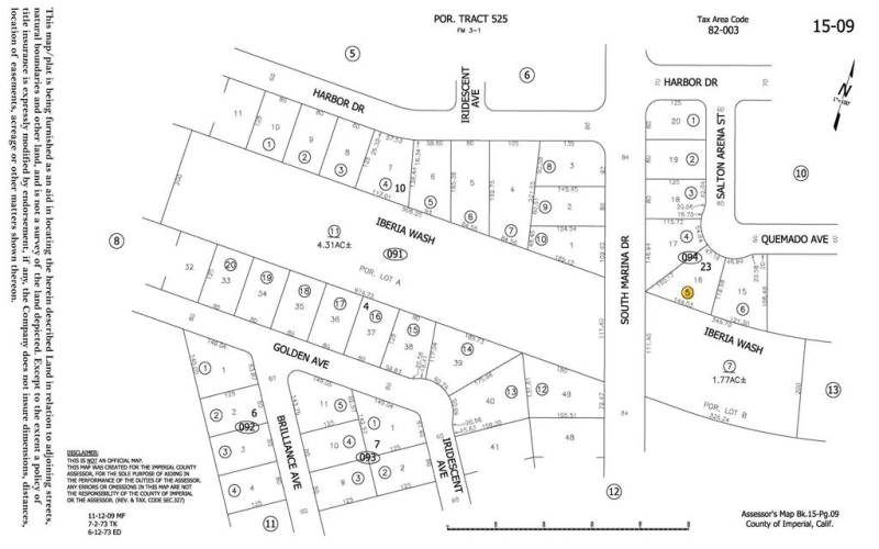 Quemado Plat Map