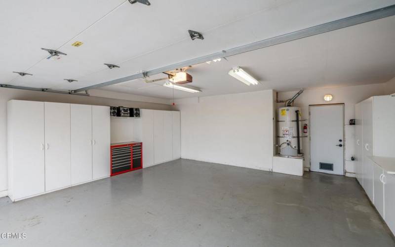 Finished garage