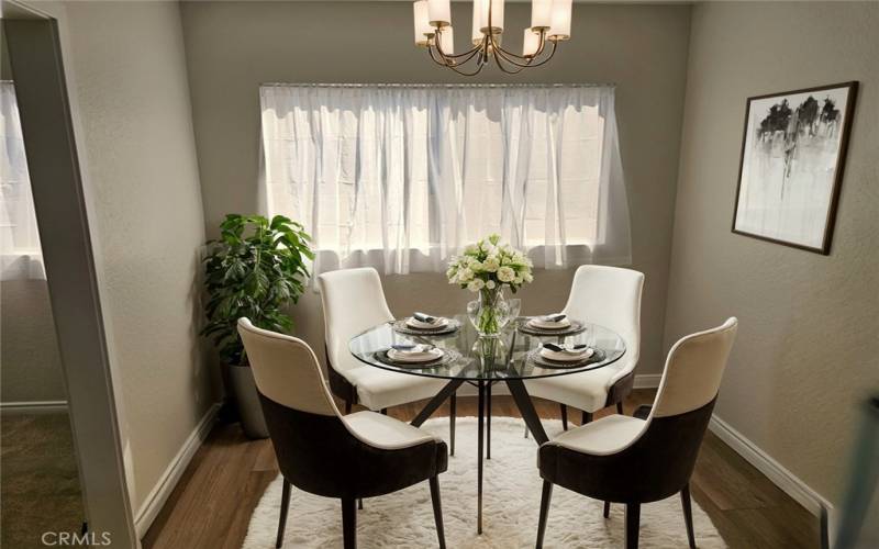 BREAKFAST NOOK VIRTUALLY STAGED