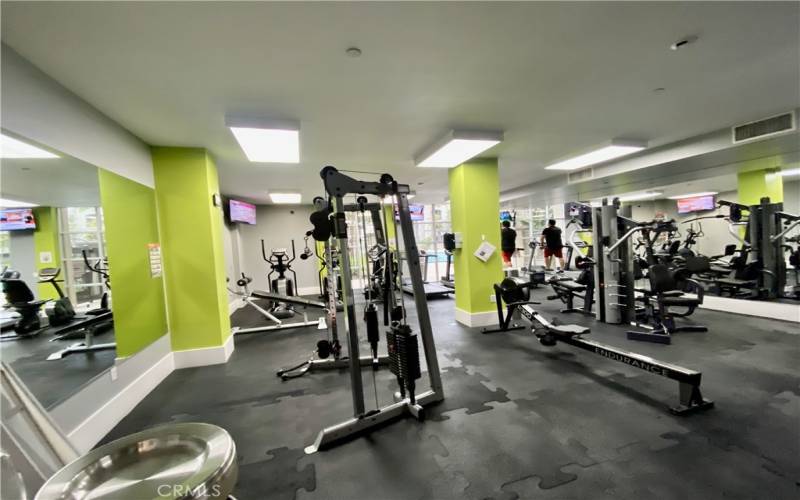 Gym located on the 1st floor