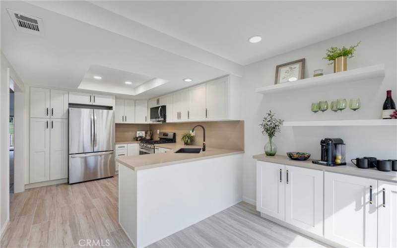 Remodeled kitchen