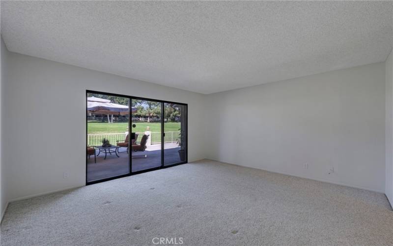 Primary Bedroom with golf course view