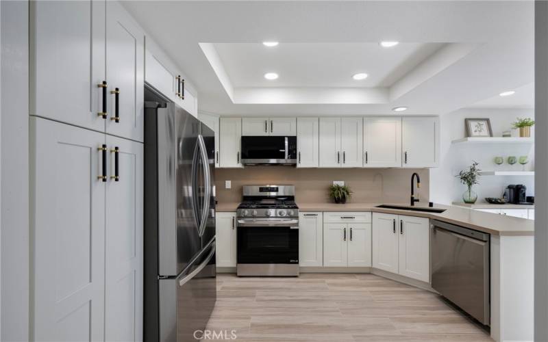 Remodeled kitchen