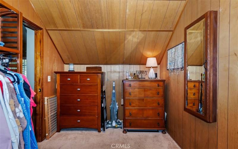 SECOND BEDROOM HAS BEEN TRANSFORMED INTO AN AMAZING SWEEPING WARDROBE DRESSING ROOM THAT EASILY TRANSFORMS INTO AN AMAZING BEDROOM.