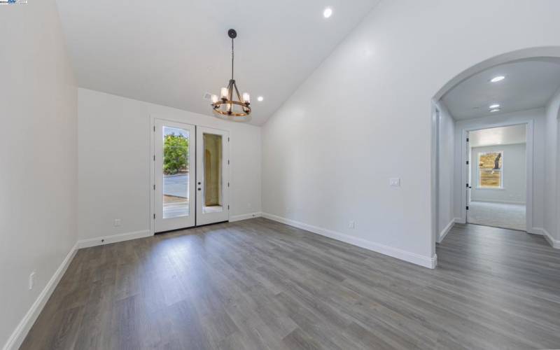 French doors to front patio