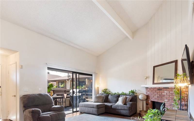 Living Room + Vaulted Ceiling