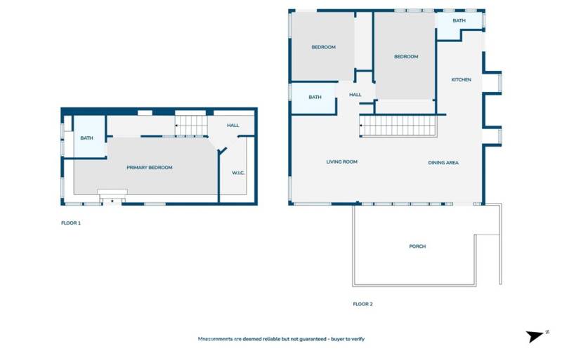 2-level floor plan