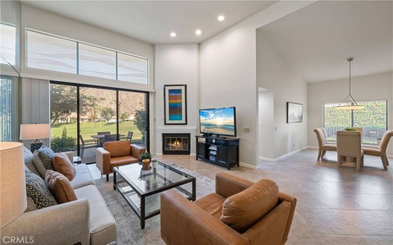 Living Room and dining room